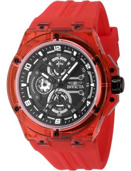 Invicta Racing 48810 Reloj para Hombre - Movimiento de Cuarzo - Plástico con Esfera Negra - 46 mm