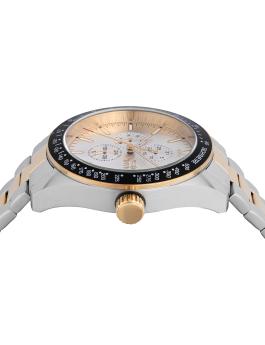 Invicta Aviator 48861 Reloj de Hombre - Movimiento de Cuarzo - Acero Inoxidable con Esfera Plateada - 45 mm