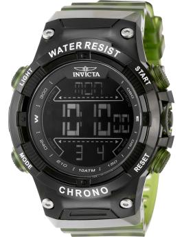 Invicta Racing 49049 Reloj de Hombre - Movimiento de Cuarzo - Plástico con Esfera Negra - 52 mm