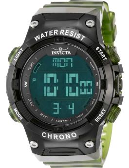 Invicta Racing 49049 Reloj de Hombre - Movimiento de Cuarzo - Plástico con Esfera Negra - 52 mm