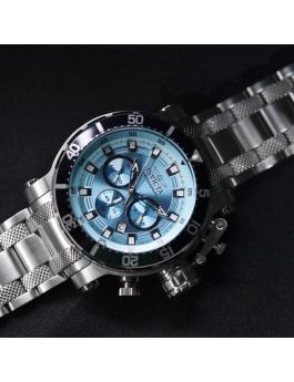 Invicta Coalition Forces 49091 Reloj de Hombre - Movimiento de Cuarzo - Acero Inoxidable con Esfera Azul - 52 mm