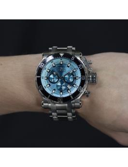 Invicta Coalition Forces 49091 Reloj de Hombre - Movimiento de Cuarzo - Acero Inoxidable con Esfera Azul - 52 mm