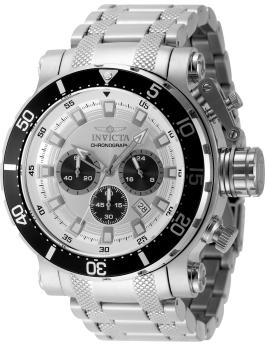 Invicta Coalition Forces 49223 Reloj de Hombre - Movimiento de Cuarzo - Acero Inoxidable con Esfera Plateada - 52 mm
