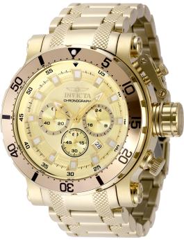 Invicta Coalition Forces 49226 Men's Watch - Quartz Movement - Stainless Steel with Gold Dial - 52 mm