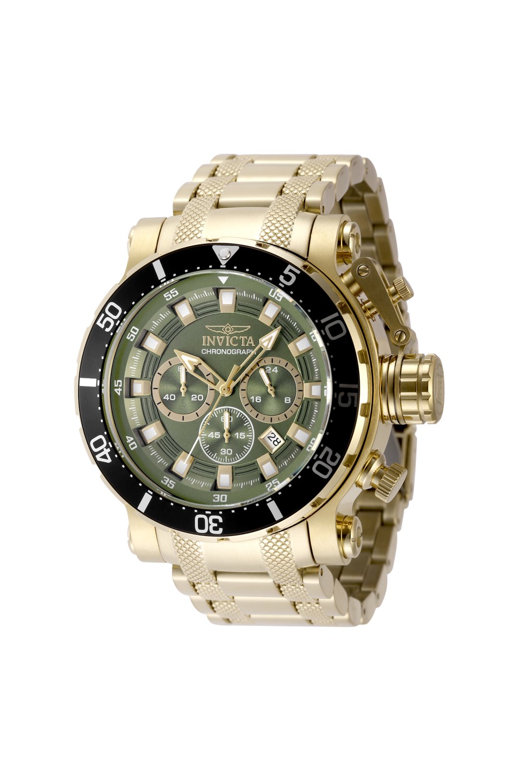 Invicta Coalition Forces 49227 Reloj para Hombre - Movimiento de Cuarzo - Acero Inoxidable con Esfera Verde - 52 mm