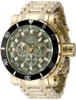 Invicta Coalition Forces 49227 Reloj para Hombre - Movimiento de Cuarzo - Acero Inoxidable con Esfera Verde - 52 mm