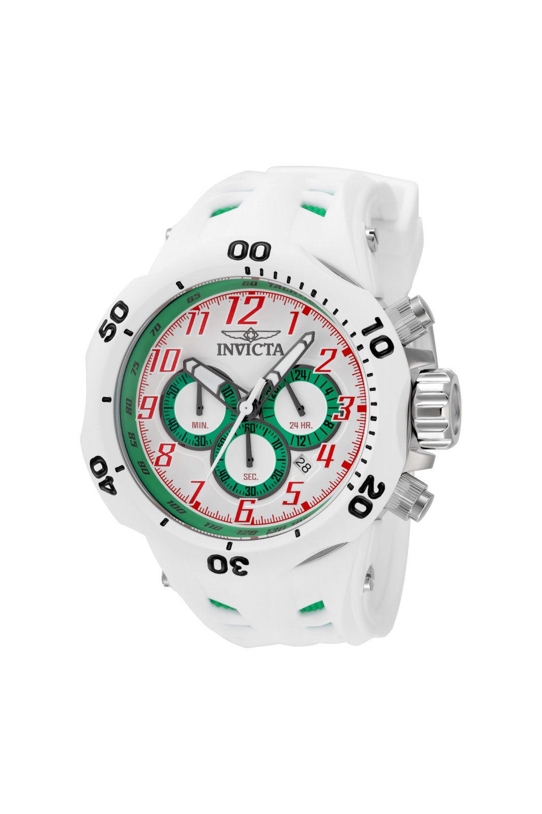 Invicta Venom - Hydra 48239 Reloj para Hombre - Movimiento de Cuarzo - Acero Inoxidable con Esfera Blanca - 52 mm