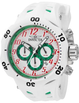 Invicta Venom - Hydra 48239 Reloj para Hombre - Movimiento de Cuarzo - Acero Inoxidable con Esfera Blanca - 52 mm