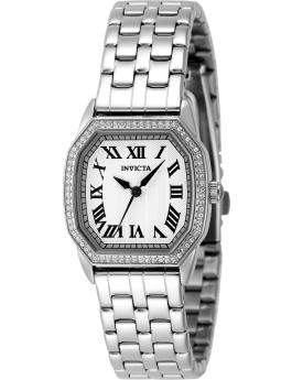 Invicta Wildflower 48998 Orologio da Donna - Movimento al Quarzo - Acciaio Inossidabile con Quadrante Argento - 27 mm