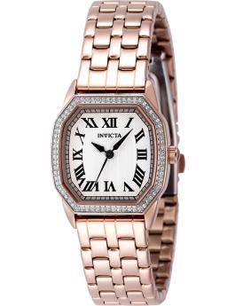 Invicta Wildflower 49039 Orologio da Donna - Movimento al Quarzo - Acciaio Inossidabile con Quadrante Argento - 27 mm