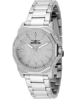 Invicta Speedway 49128 Orologio da Donna - Movimento al Quarzo - Acciaio Inossidabile con Quadrante Argento - 34 mm