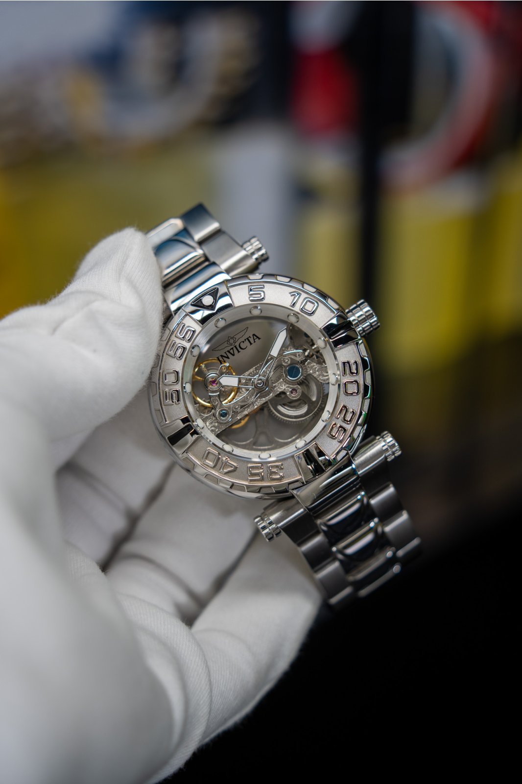 Invicta Subaqua 49499 Zegarek Męski - Mechanizm Automatyczny - Stal Nierdzewna ze Srebrną Tarcza - 47 mm
