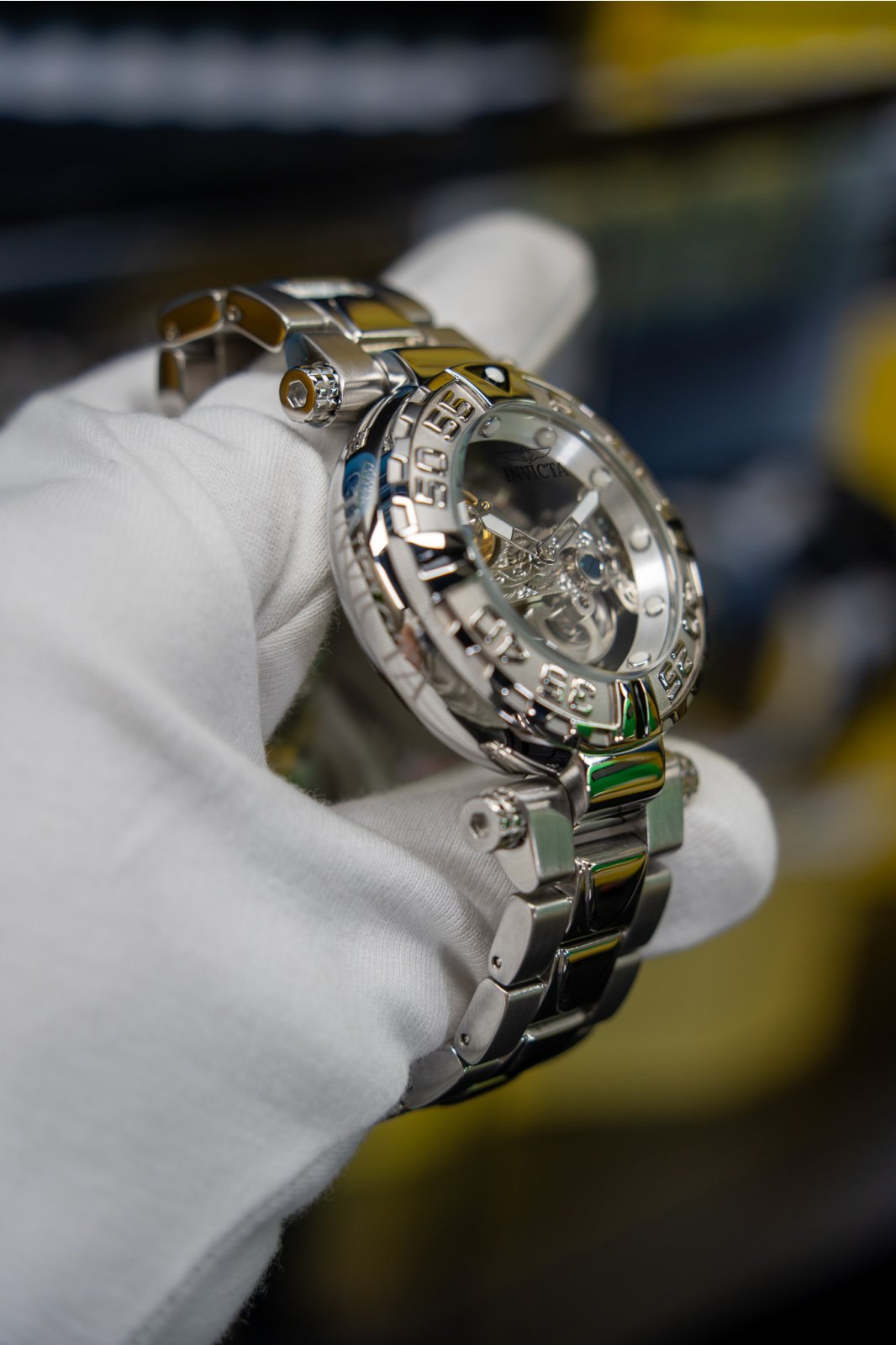 Invicta Subaqua 49499 Zegarek Męski - Mechanizm Automatyczny - Stal Nierdzewna ze Srebrną Tarcza - 47 mm