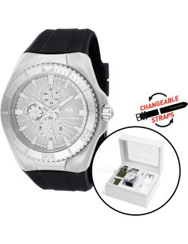 TechnoMarine Cruise TM-124016 Relógio Masculino - Movimento Quartz - Aço Inoxidável com Mostrador Prateado - 45 mm
