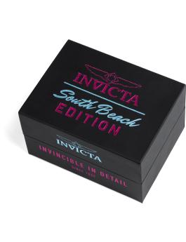 Invicta Racing 48940 Reloj de Hombre - Movimiento de Cuarzo - Acero Inoxidable con Esfera Azul - 47 mm