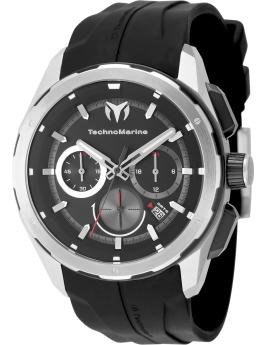 TechnoMarine OCEAN - NOMAD TM-318098 Men's Watch - Quartz Movement - Stainless Steel with Black Dial - 43 mm