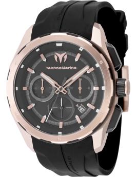 TechnoMarine OCEAN - NOMAD TM-318102 Men's Watch - Quartz Movement - Stainless Steel with Black Dial - 43 mm