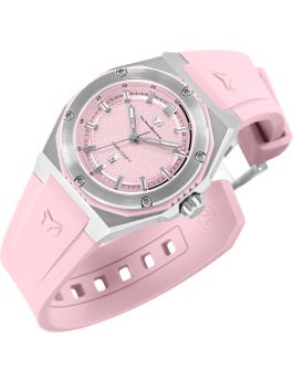 TechnoMarine CORAL - Legacy TM-416053 Zegarek damski - Mechanizm kwarcowy - Stal nierdzewna z różową tarczą - 36 mm