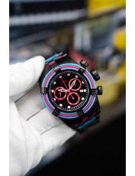 Invicta Bolt 48605 Miesten Kello - Kvartsikoneisto - Ruostumaton Teräs Mustalla Taululla - 53 mm - South Beach Edition