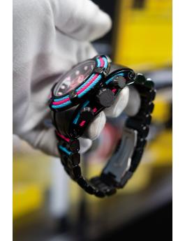 Invicta Bolt 48605 Miesten Kello - Kvartsikoneisto - Ruostumaton Teräs Mustalla Taululla - 53 mm - South Beach Edition