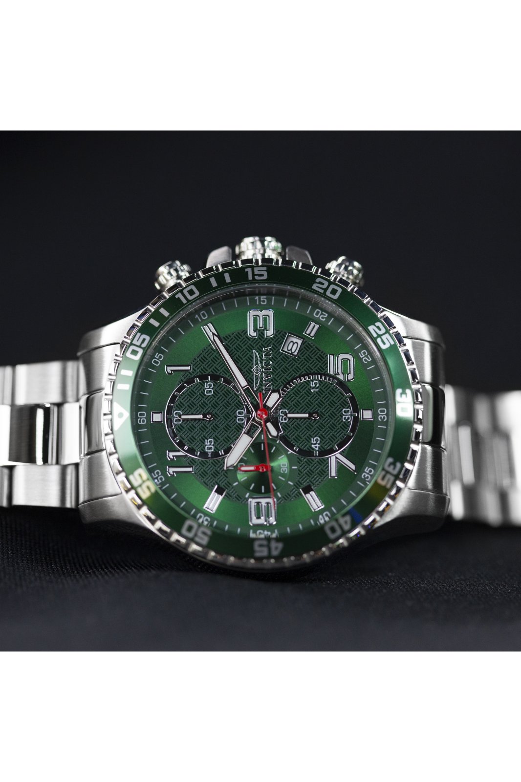Invicta Specialty 49094 Férfi óra - Quartz szerkezet - Rozsdamentes acél zöld számlappal - 45 mm