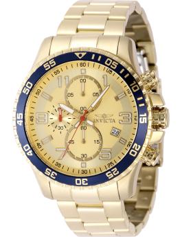 Invicta Specialty 49095 Relógio Masculino - Movimento Quartz - Aço Inoxidável com Mostrador Dourado - 45 mm