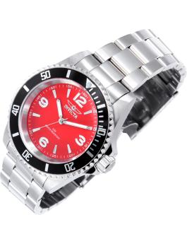Invicta Specialty 49350 Reloj de Hombre - Movimiento de Cuarzo - Acero Inoxidable con Esfera Roja - 40 mm