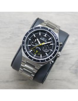 Invicta Speedway 49376 Herrenuhr - Quarzwerk - Edelstahl mit schwarzem Zifferblatt - 44 mm