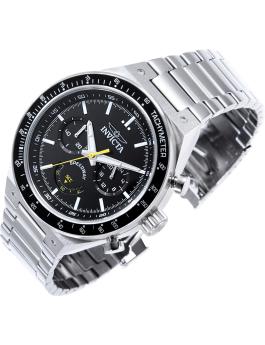 Invicta Speedway 49376 Men's Watch - Quartz Movement - Stainless Steel with Black Dial - 44 mm