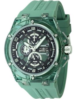 Invicta Racing 48798 Reloj para Hombre - Movimiento de Cuarzo - Plástico con Esfera Verde - 46 mm