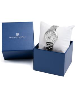 Montres Prestige Classic MPW-0013 Reloj de Mujer - Movimiento de Cuarzo - Metal con Esfera Plateada - 33 mm