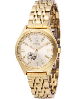 Montres Prestige Classic MPW-0014 Reloj de Mujer - Movimiento de Cuarzo - Metal con Esfera Dorada - 33 mm