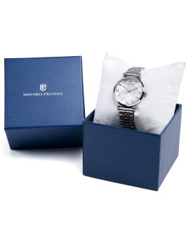 Montres Prestige Classic MPW-0016 Reloj de mujer - Movimiento de cuarzo - Metal con esfera plateada - 32 mm
