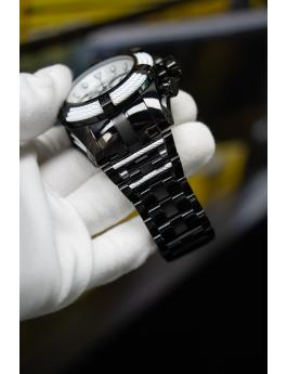Invicta Bolt 48606 Reloj para Hombre - Movimiento de Cuarzo - Acero Inoxidable con Esfera Blanca - 53 mm - Edición Panda