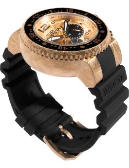 Invicta Pro Diver 48618 Herren Uhr - Quartz Bewegung - Edelstahl mit Gold Zifferblatt - 52 mm