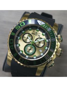 Invicta Sea Hunter 48987 Reloj de Hombre - Movimiento de Cuarzo - Acero Inoxidable con Esfera Dorada - 52 mm
