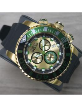 Invicta Sea Hunter 48987 Reloj de Hombre - Movimiento de Cuarzo - Acero Inoxidable con Esfera Dorada - 52 mm
