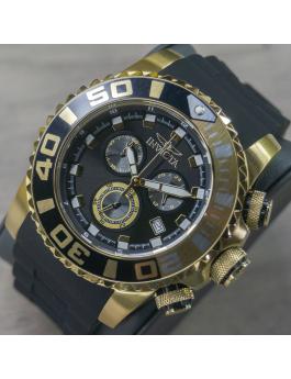 Invicta Sea Hunter 48988 Reloj de Hombre - Movimiento de Cuarzo - Acero Inoxidable con Esfera Negra - 52 mm