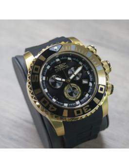 Invicta Sea Hunter 48988 Reloj de Hombre - Movimiento de Cuarzo - Acero Inoxidable con Esfera Negra - 52 mm