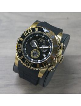 Invicta Sea Hunter 48988 Reloj de Hombre - Movimiento de Cuarzo - Acero Inoxidable con Esfera Negra - 52 mm