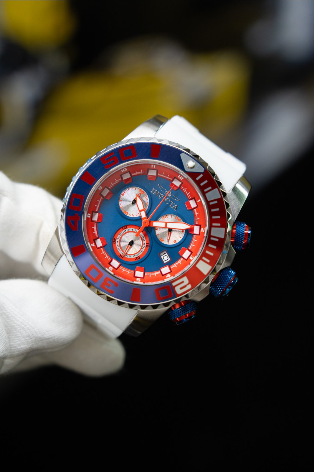 Invicta Sea Hunter 48989 Reloj para Hombre - Movimiento de Cuarzo - Acero Inoxidable con Esfera Azul - 52 mm