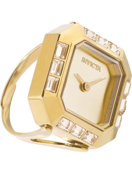 Invicta Mini 49585 Orologio da Donna - Movimento al Quarzo - Acciaio Inossidabile con Quadrante Dorato - 21 mm