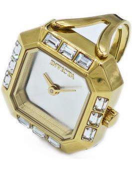 Invicta Mini 49587 Relógio Feminino - Movimento de Quartzo - Aço Inoxidável com Mostrador Prateado - 21 mm