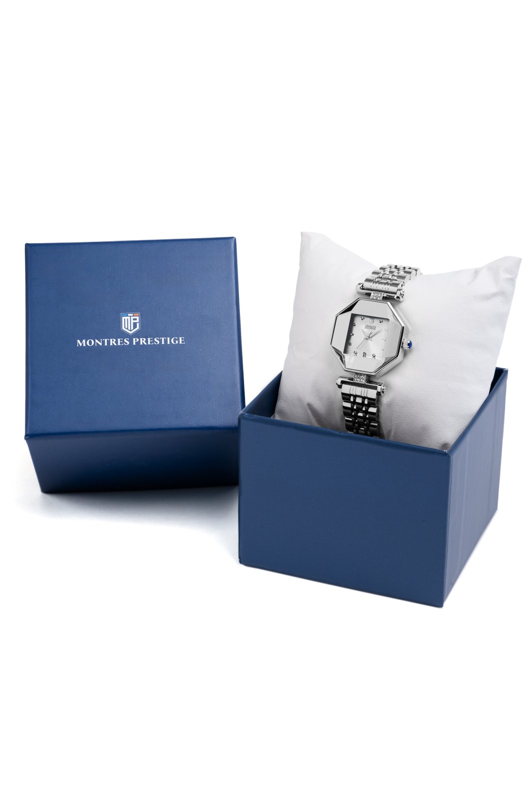 Montres Prestige Classic MPW-0025 Relógio Feminino - Movimento Quartz - Metal com Mostrador Prateado - 28 mm