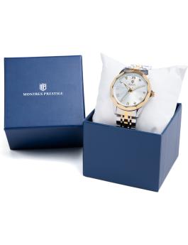 Montres Prestige Classic MPW-0042 Relógio Masculino - Movimento Quartz - Metal com Mostrador Prateado - 41 mm