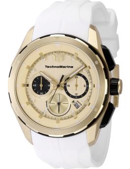 TechnoMarine OCEAN - NOMAD TM-318101 Men's Watch - Quartz Movement - Stainless Steel with Gold Dial - 43 mm