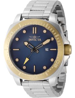Invicta Speedway 49101 Men's Watch - Quartz Movement - Stainless Steel with Blue Dial - 46 mm