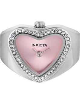 Invicta Mini 49571 Relógio Feminino - Movimento de Quartzo - Aço Inoxidável com Mostrador Rosa - 18 mm