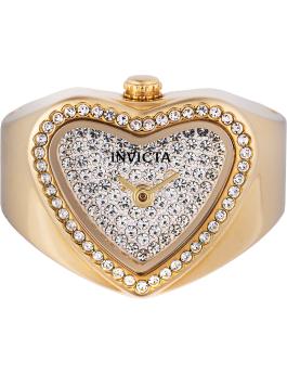 Invicta Mini 49577 Relógio Feminino - Movimento de Quartzo - Aço Inoxidável com Mostrador Prateado - 18 mm