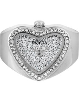 Invicta Mini 49578 Relógio Feminino - Movimento de Quartzo - Aço Inoxidável com Mostrador Prateado - 18 mm
